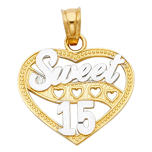 15 Años Pendants - 14K GOLD - PT362
