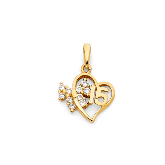 15 Años Pendants - 14K GOLD - PT364