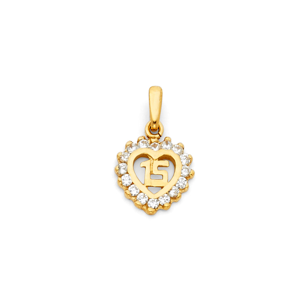 15 Años Pendants - 14K GOLD - PT366