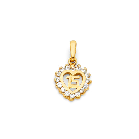 15 Años Pendants - 14K GOLD - PT366