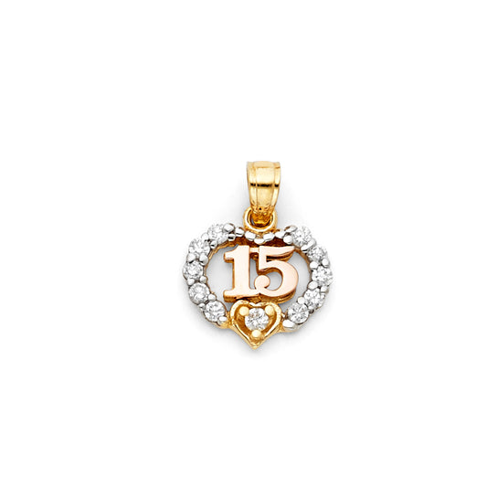 15 Años Pendants - 14K GOLD - PT367
