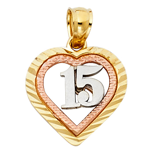 15 Años Pendants - 14K GOLD - PT369