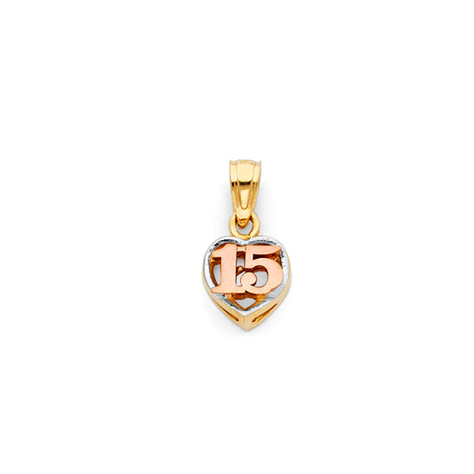15 Años Pendants - 14K GOLD - PT370