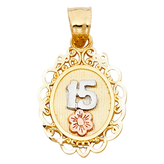 15 Años Pendants - 14K GOLD - PT371