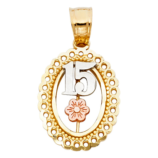 15 Años Pendants - 14K GOLD - PT372