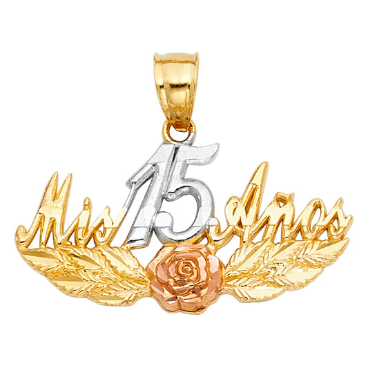 15 Años Pendants - 14K GOLD - PT376