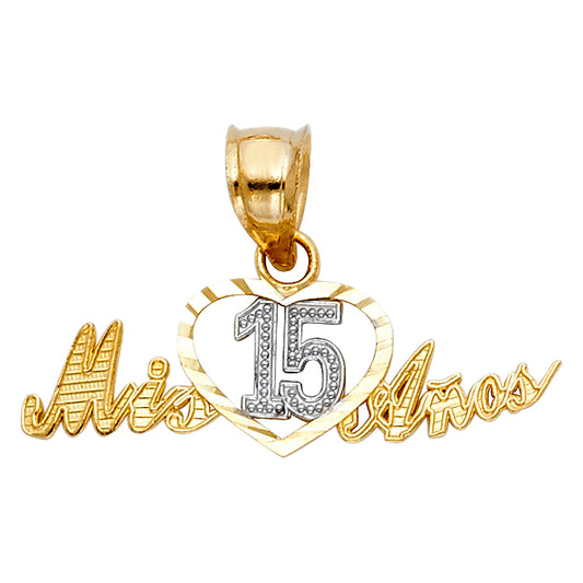 15 Años Pendants - 14K GOLD - PT377