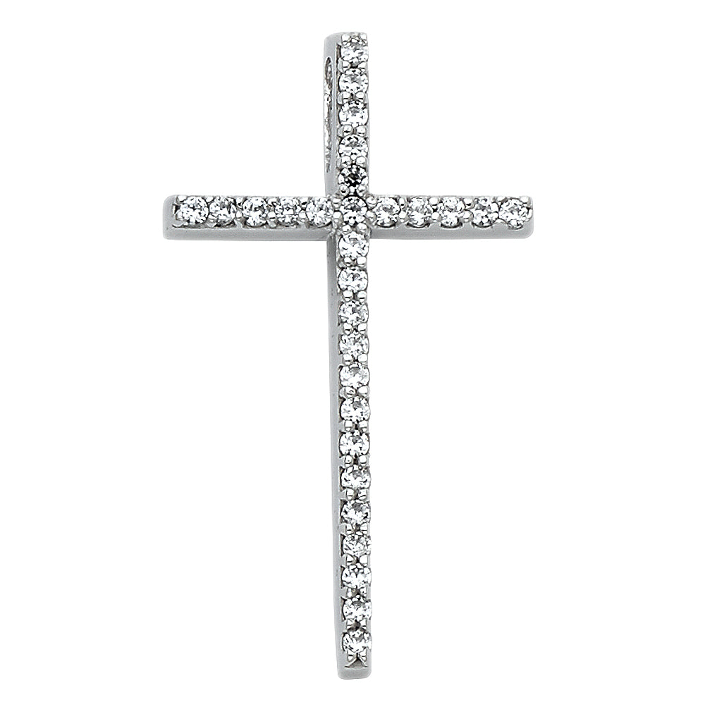 CZ Cross Pendants - 14K GOLD - PT527