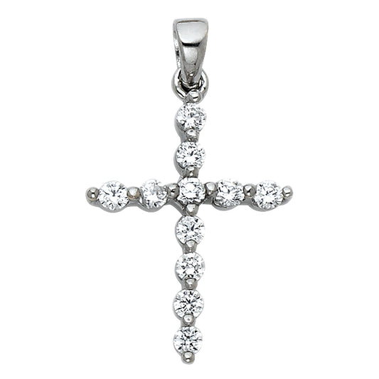 CZ Cross Pendants - 14K GOLD - PT533