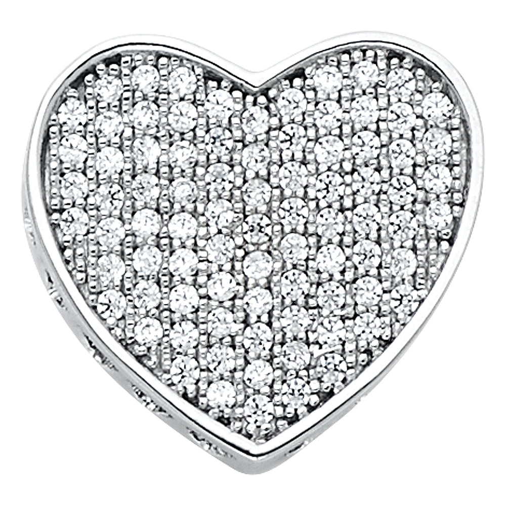 Assorted CZ Heart Pendants - 14K GOLD - PT559
