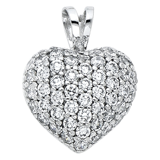 Assorted CZ Heart Pendants - 14K GOLD - PT560