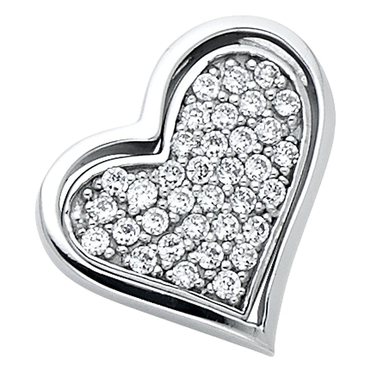 Assorted CZ Heart Pendants - 14K GOLD - PT561