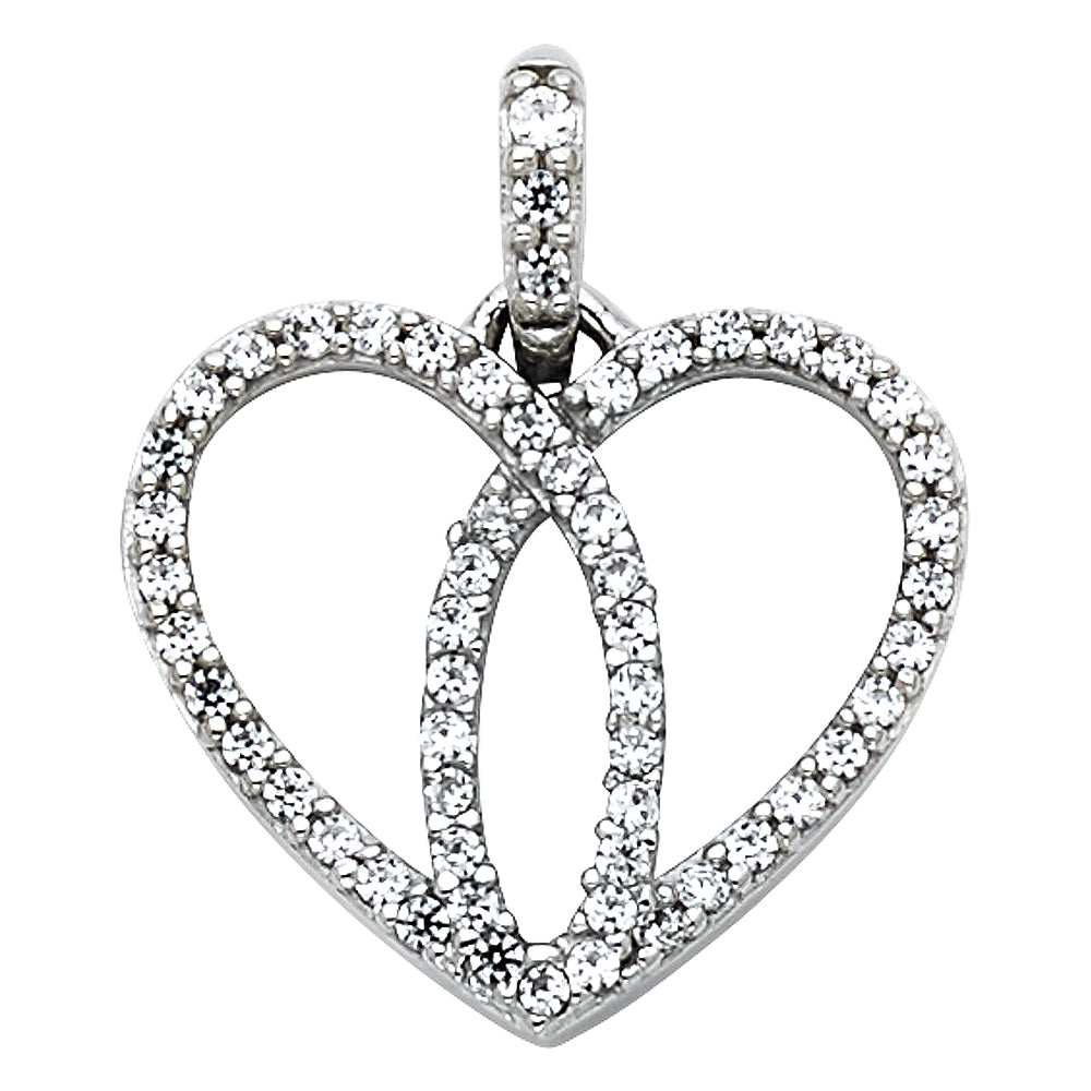 Assorted CZ Heart Pendants - 14K GOLD - PT562