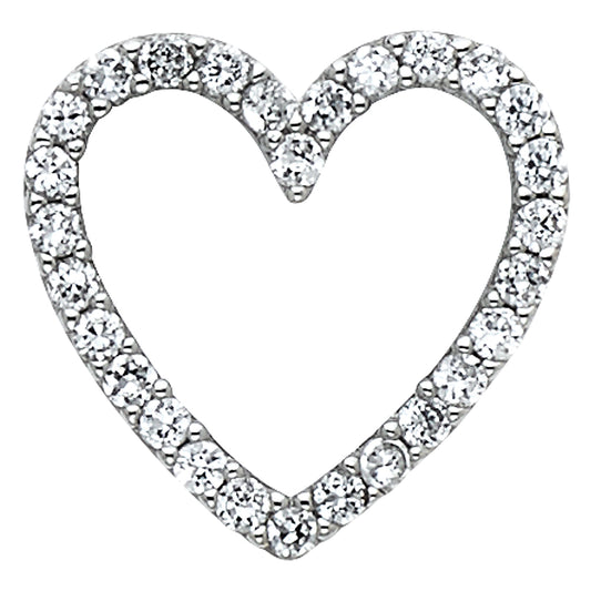 Assorted CZ Heart Pendants - 14K GOLD - PT568