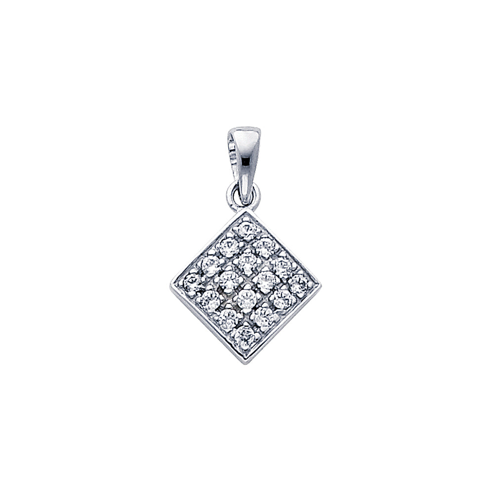 CZ Pendant & Earrings Sets - 14K GOLD - PT692, ER320