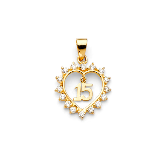 15 Años Pendants - 14K GOLD - PT720
