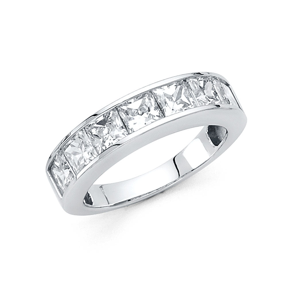 CZ Wedding Bands - 14K Gold - RG1385
