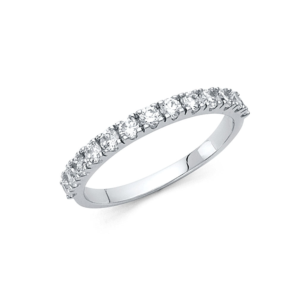 CZ Wedding Bands - 14K Gold - RG1387