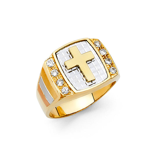 Men’s CZ Rings - 14K Gold - RG1409