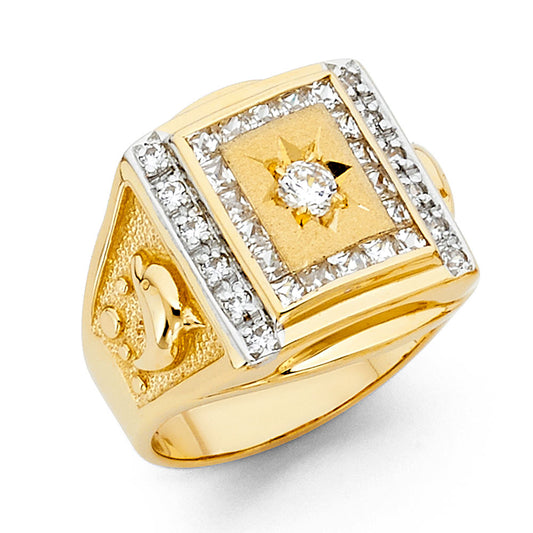 Men’s CZ Rings - 14K Gold - RG1427