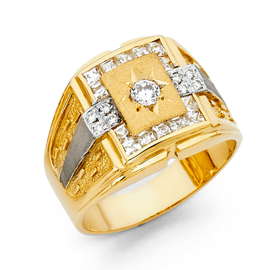 Men’s CZ Rings - 14K Gold - RG1429