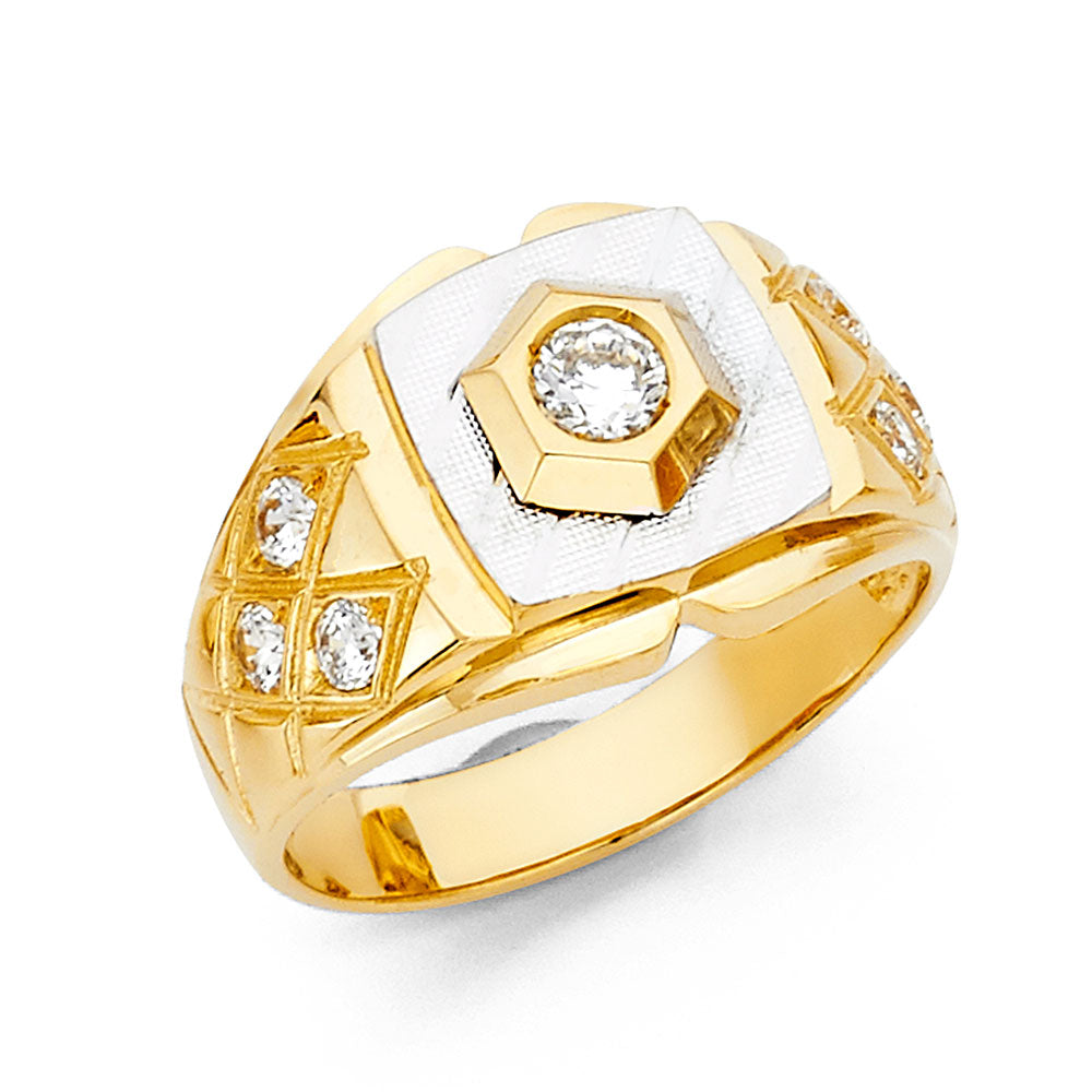 Men’s CZ Rings - 14K Gold - RG1433