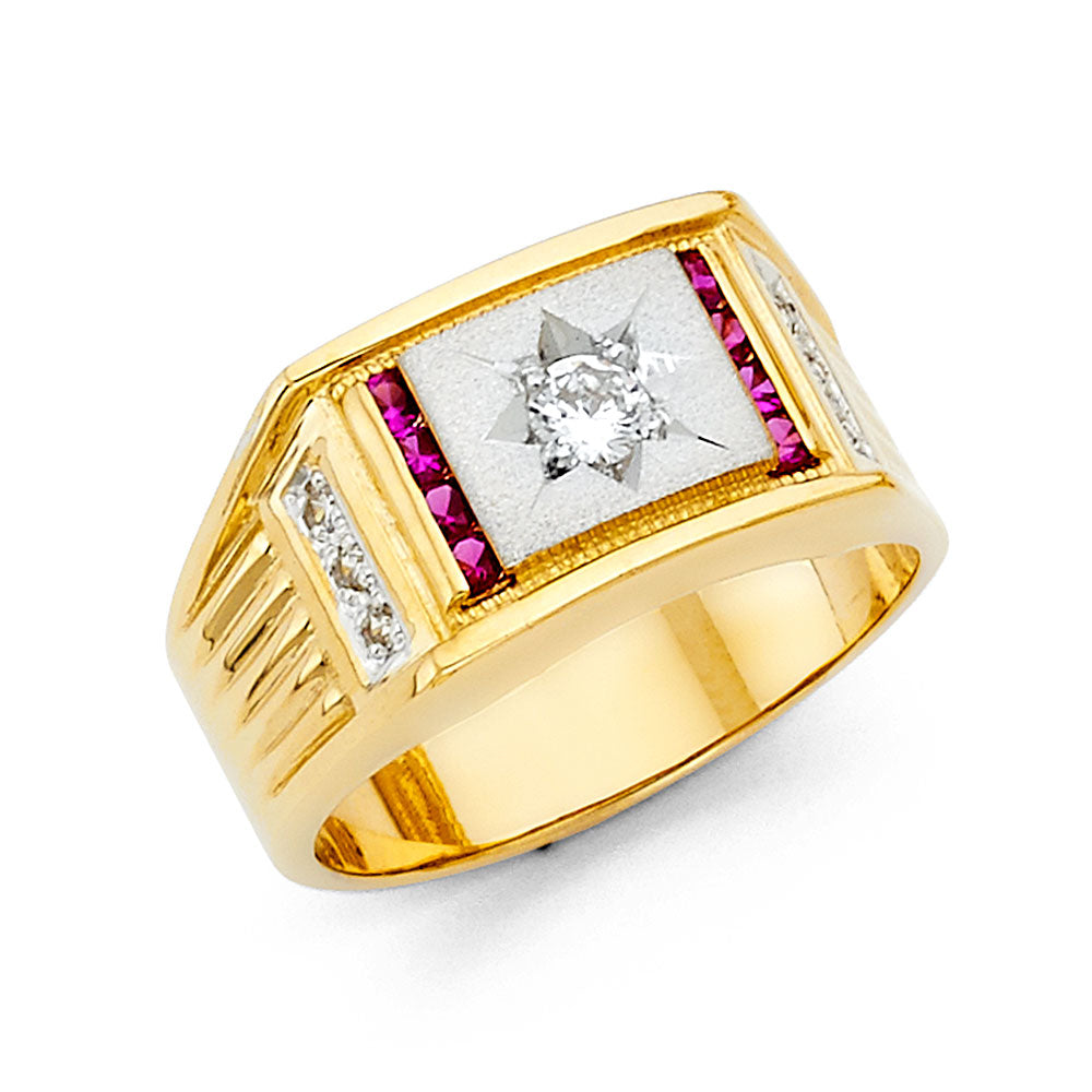 Men’s CZ Rings - 14K Gold - RG1437