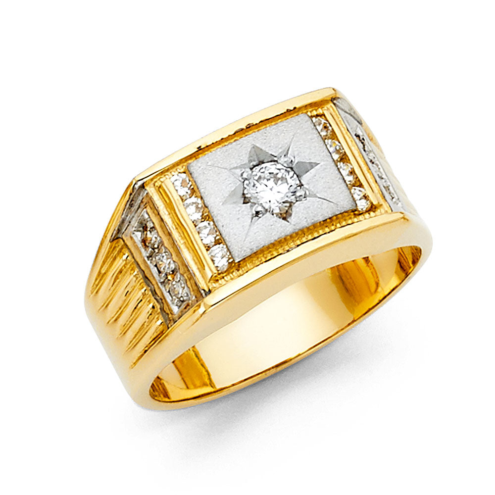 Men’s CZ Rings - 14K Gold - RG1439
