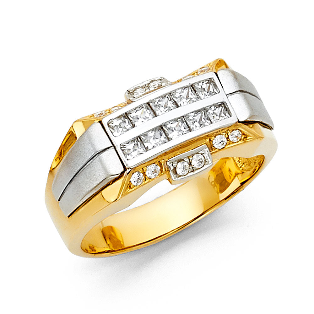 Men’s CZ Rings - 14K Gold - RG1444
