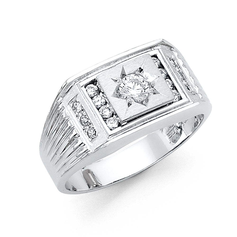 Men’s CZ Rings - 14K Gold - RG1448