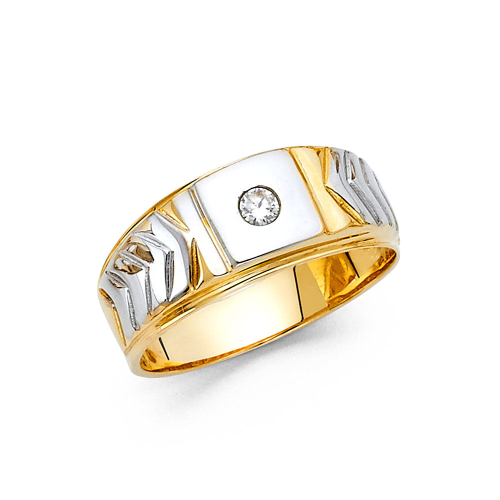 Men’s CZ Rings - 14K Gold - RG1473