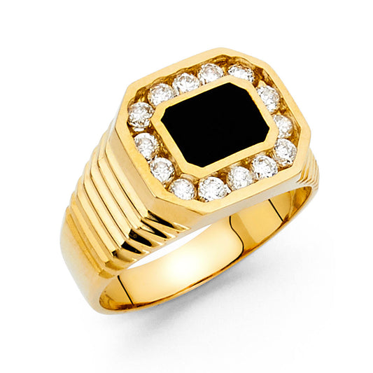 Men’s Onyx Rings - 14K Gold - RG1486