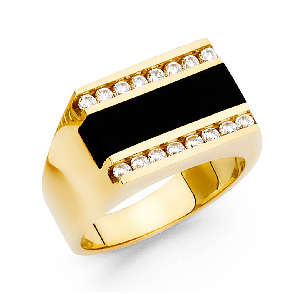 Men’s Onyx Rings - 14K Gold - RG1487