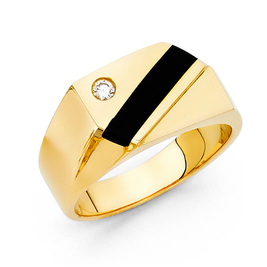 Men’s Onyx Rings - 14K Gold - RG1489