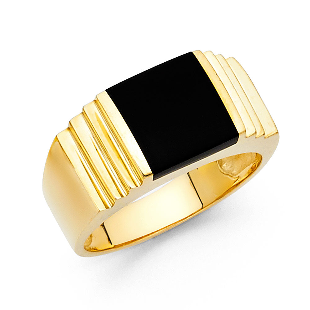 Men’s Onyx Rings - 14K Gold - RG1497