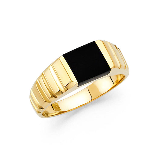 Men’s Onyx Rings - 14K Gold - RG1506