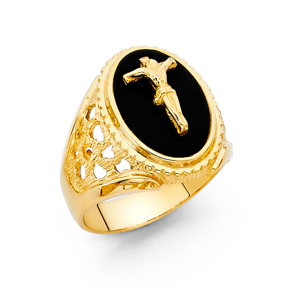 Men’s Onyx Rings - 14K Gold - RG1517