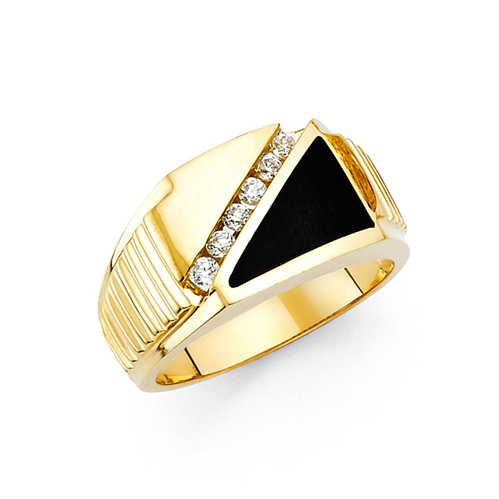 Men’s Onyx Rings - 14K Gold - RG1541