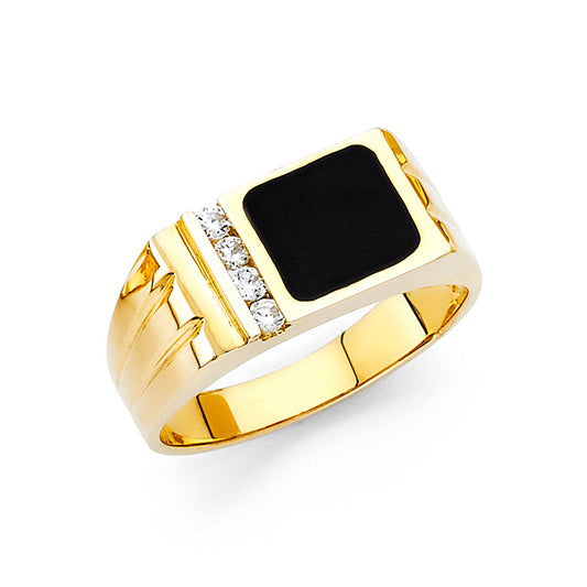 Men’s Onyx Rings - 14K Gold - RG1542