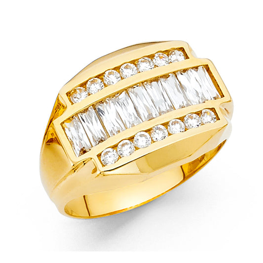 Men’s CZ Rings - 14K Gold - RG1547