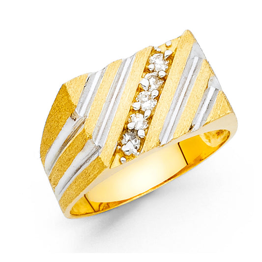 Men’s CZ Rings - 14K Gold - RG1548
