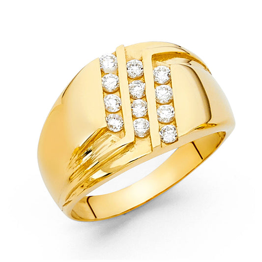 Men’s CZ Rings - 14K Gold - RG1549