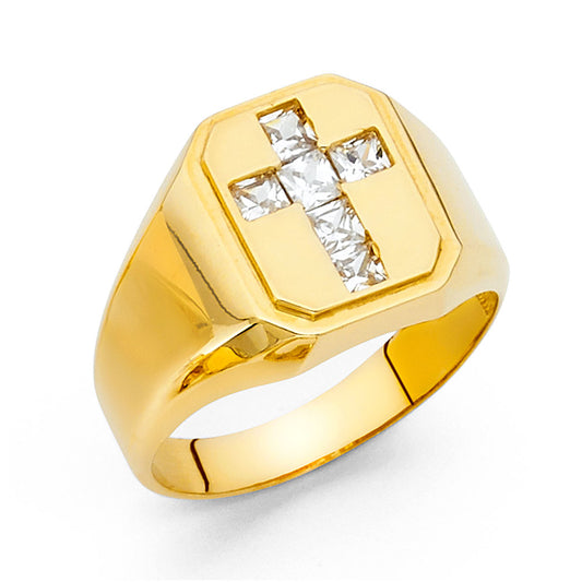 Men’s CZ Rings - 14K Gold - RG1550