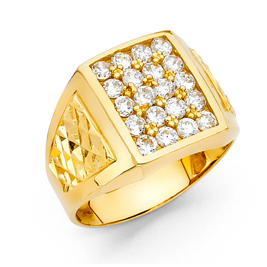 Men’s CZ Rings - 14K Gold - RG1552