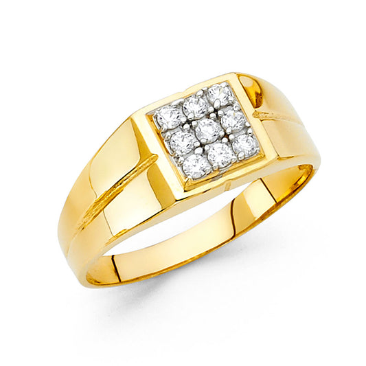 Men’s CZ Rings - 14K Gold - RG1559