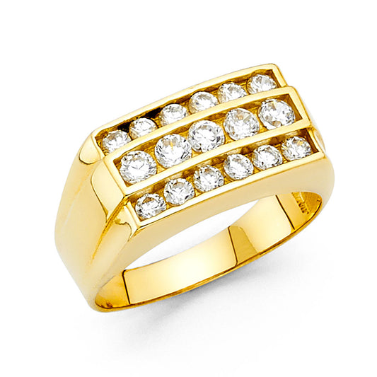 Men’s CZ Rings - 14K Gold - RG1561