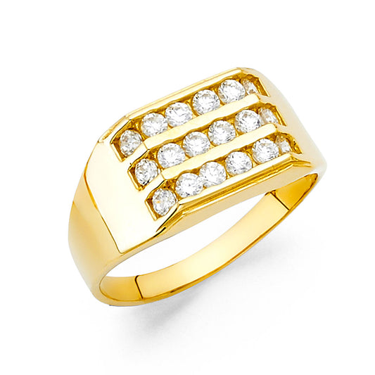 Men’s CZ Rings - 14K Gold - RG1562