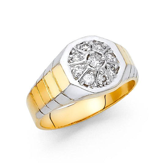 Men’s CZ Rings - 14K Gold - RG1594