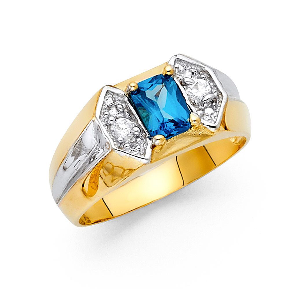 Men’s CZ Rings - 14K Gold - RG1598