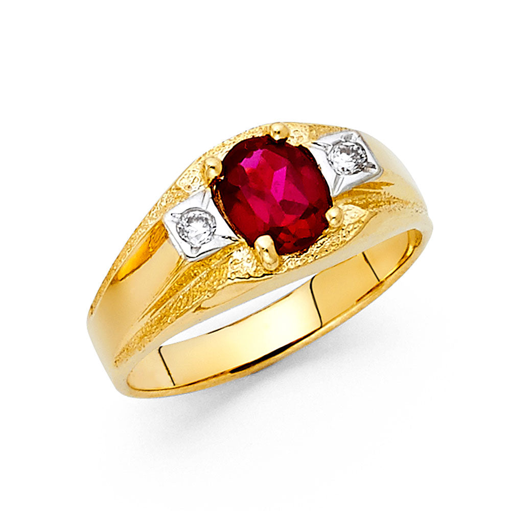 Men’s CZ Rings - 14K Gold - RG1599